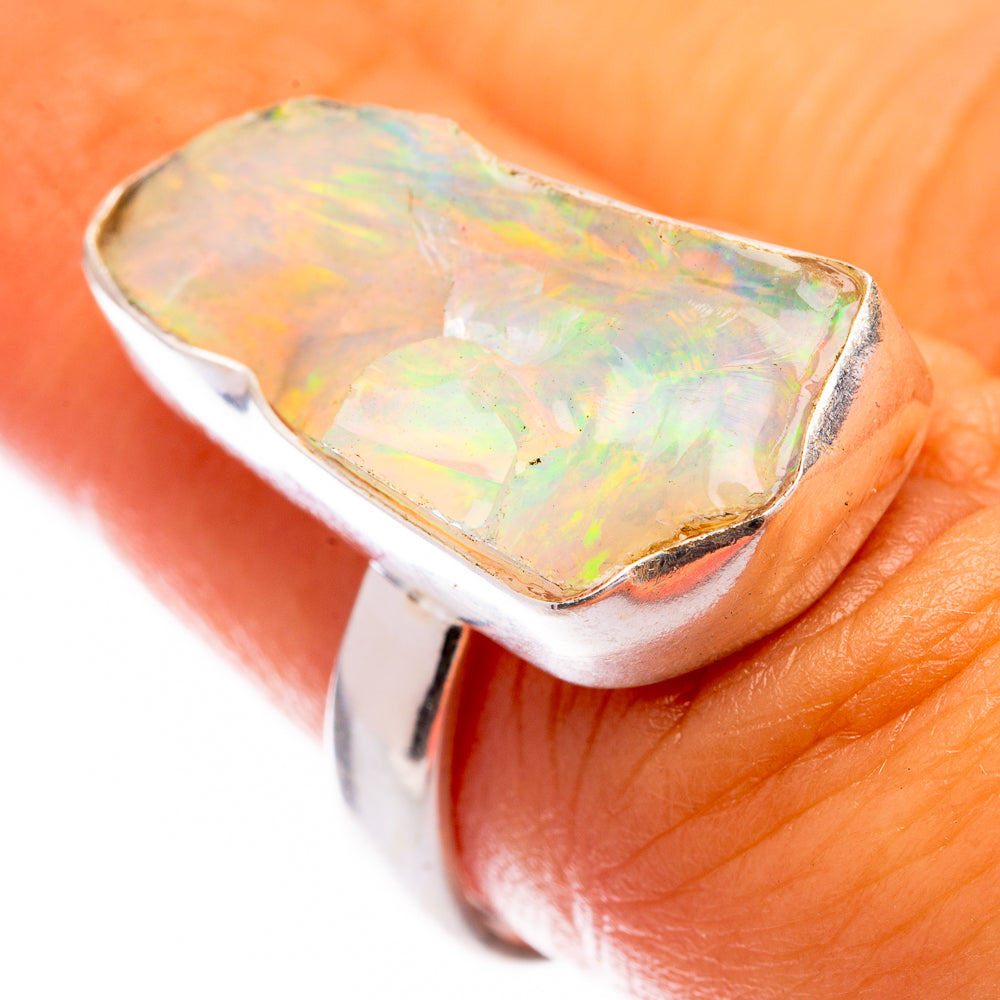 Rough Ethiopian Opal Ring Size 6.25 (925 Sterling Silver) R140704