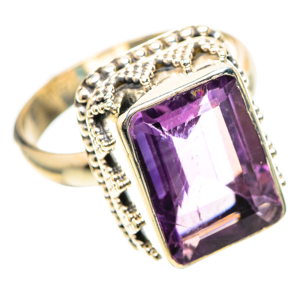 Faceted Amethyst Ring Size 8 (925 Sterling Silver) RING139136