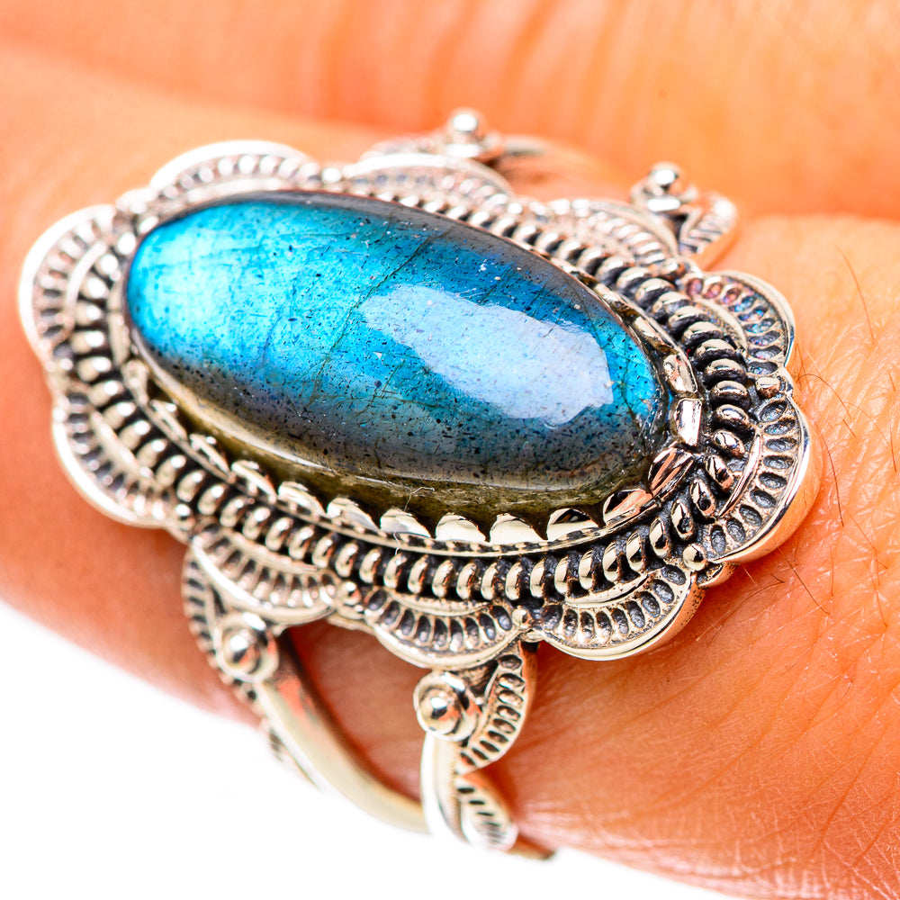 Labradorite Ring Size 8.25 (925 Sterling Silver) RING138422