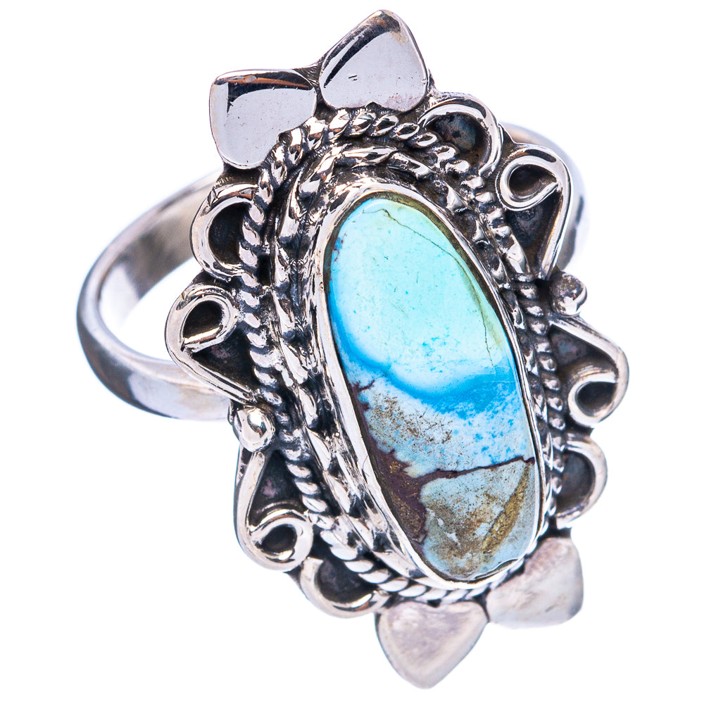 Rare Golden Hills Turquoise Ring Size 9 (925 Sterling Silver) R4867