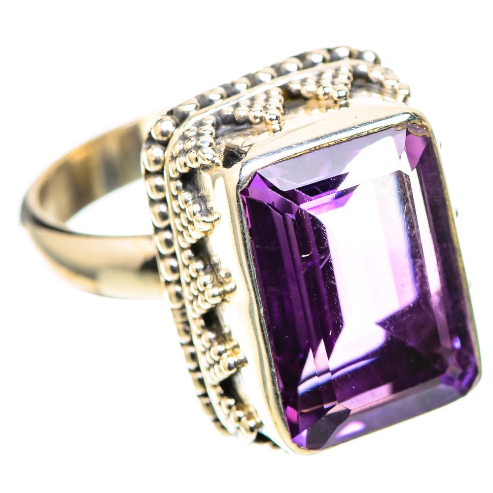 Faceted Amethyst Ring Size 7 (925 Sterling Silver) RING138333