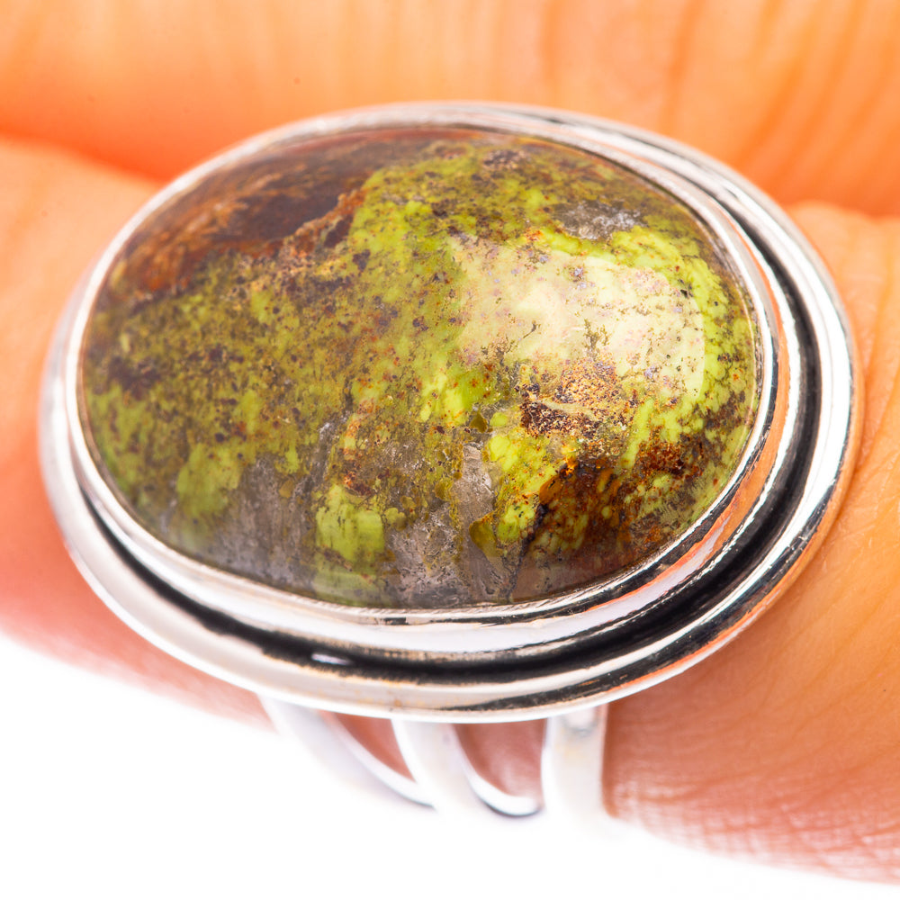 Gaspeite Ring Size 6.25 (925 Sterling Silver) R140969