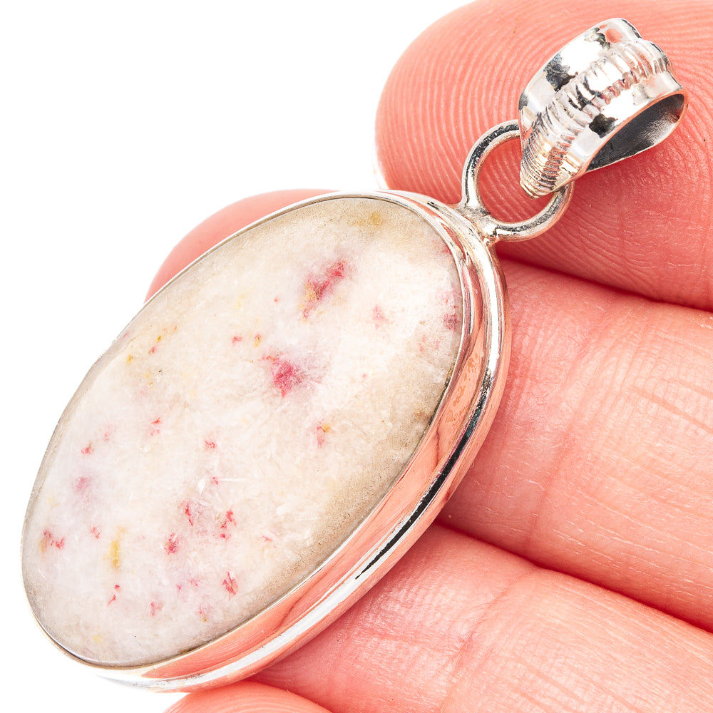 Cinnabar Pendant 1 5/8" (925 Sterling Silver) P44466