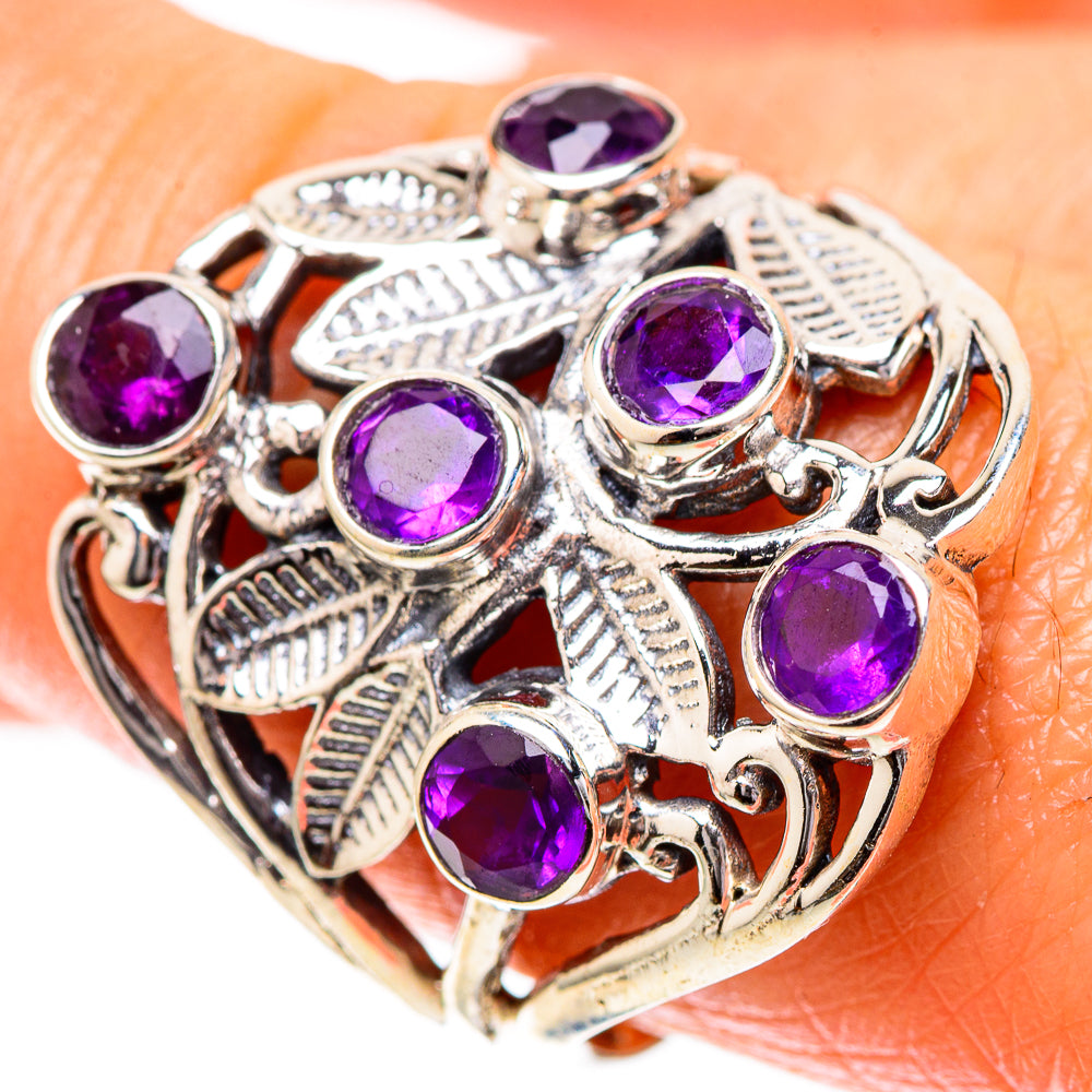 Faceted Amethyst Ring Size 9.75 (925 Sterling Silver) RING137890