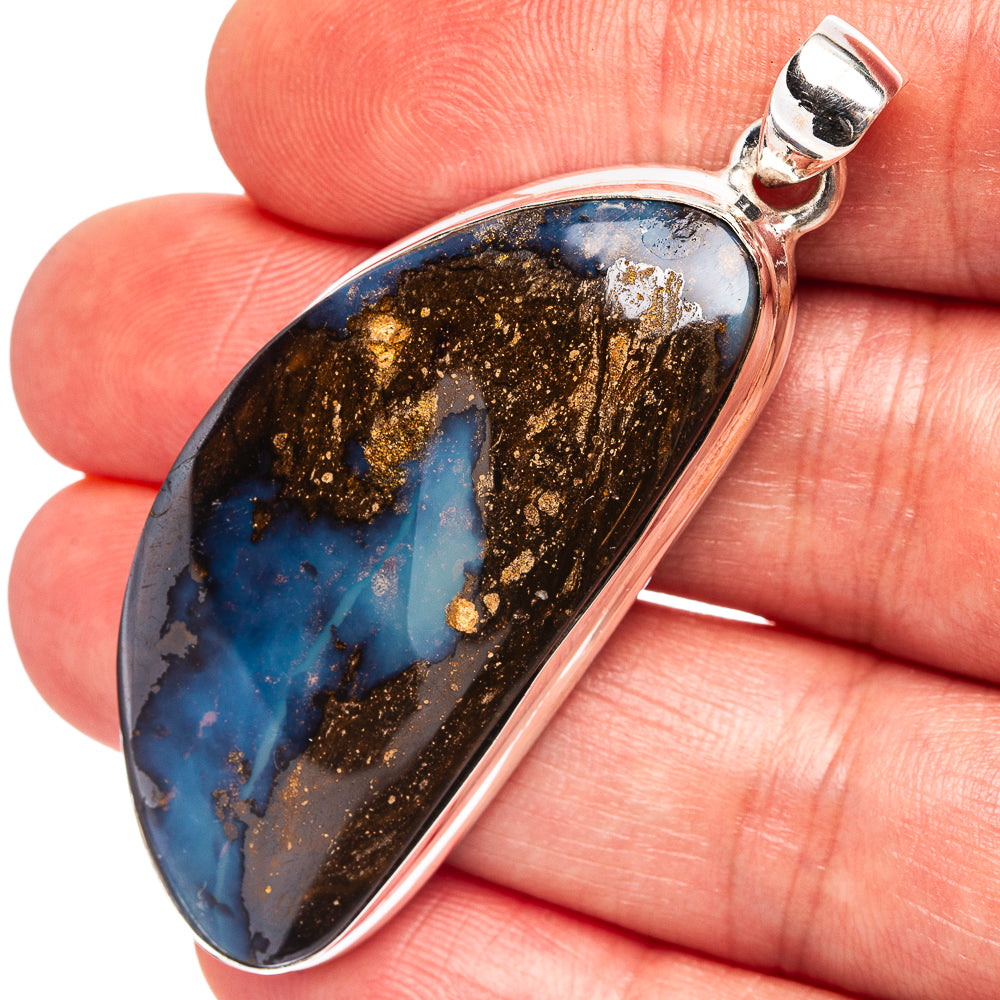 Premium Boulder Opal Pendant 2 1/8" (.925 Sterling Silver)
