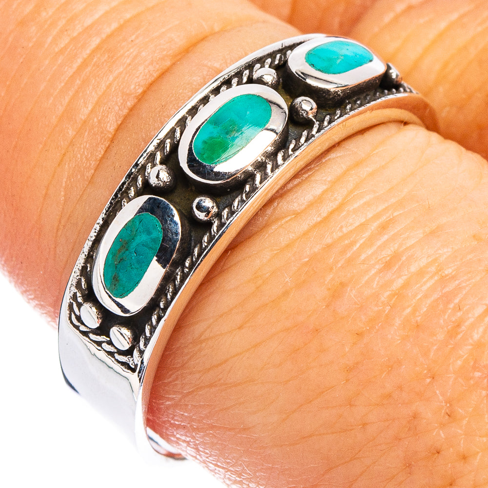 Arizona Turquoise Native Style Ring Size 9.5 (.925 Sterling Silver)