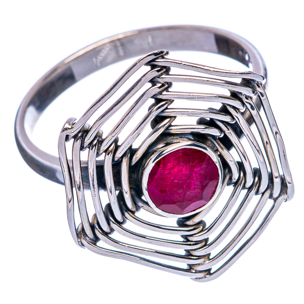 Red Sillimanite Ring Size 9.25 (925 Sterling Silver) R146150