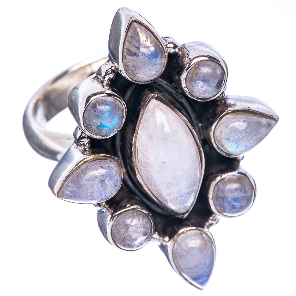 Rainbow Moonstone Ring Size 6 (925 Sterling Silver) R1253