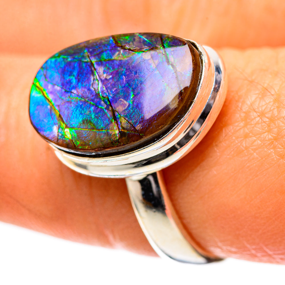 Ammolite Ring Size 7.5 (925 Sterling Silver) RING139250