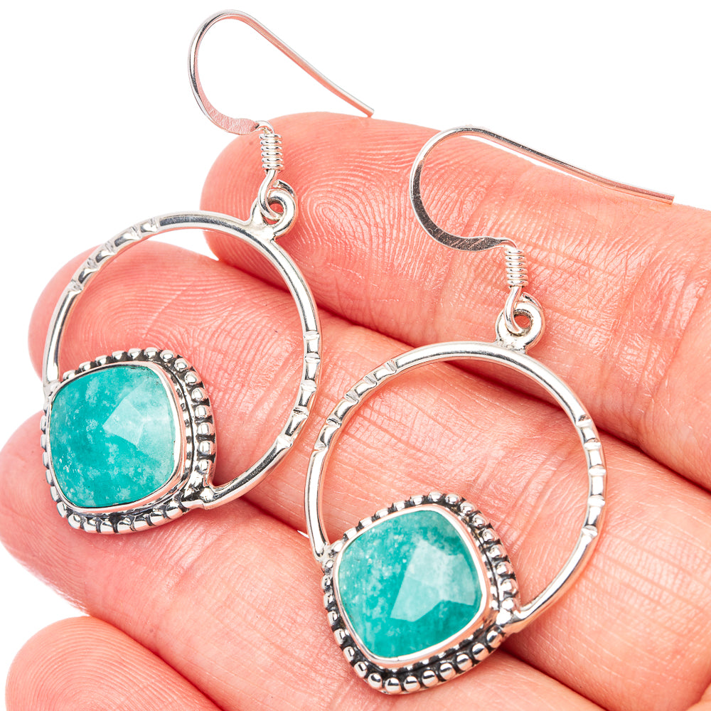 Asc Premium Amazonite Earrings 1 5/8" (925 Sterling Silver) E1330