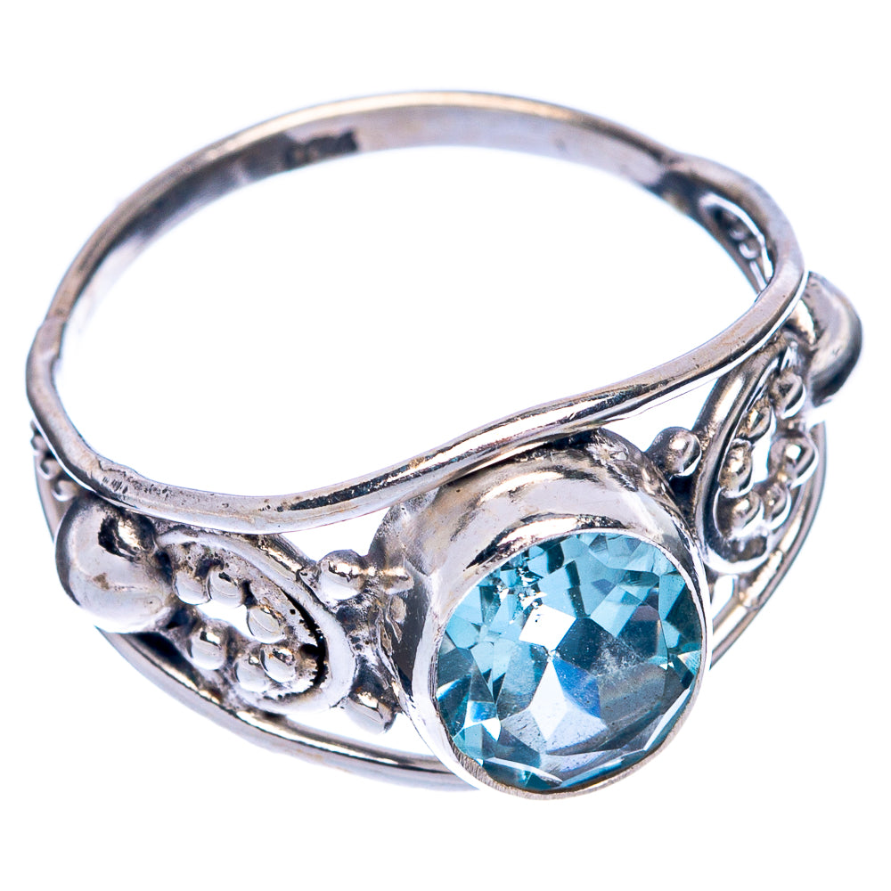 Blue Topaz Dainty Ring Size 7 (925 Sterling Silver) R145528