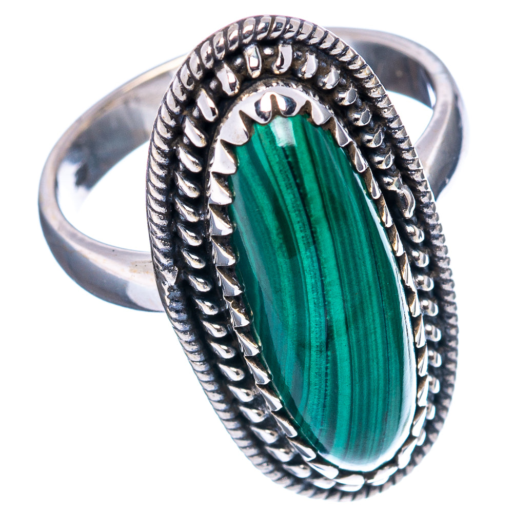 Malachite Ring Size 7 (.925 Sterling Silver)
