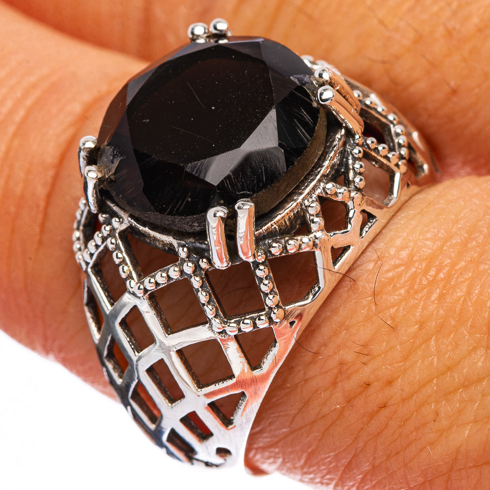 Large Smoky Quartz Ring Size 8.75 (925 Sterling Silver) R146470