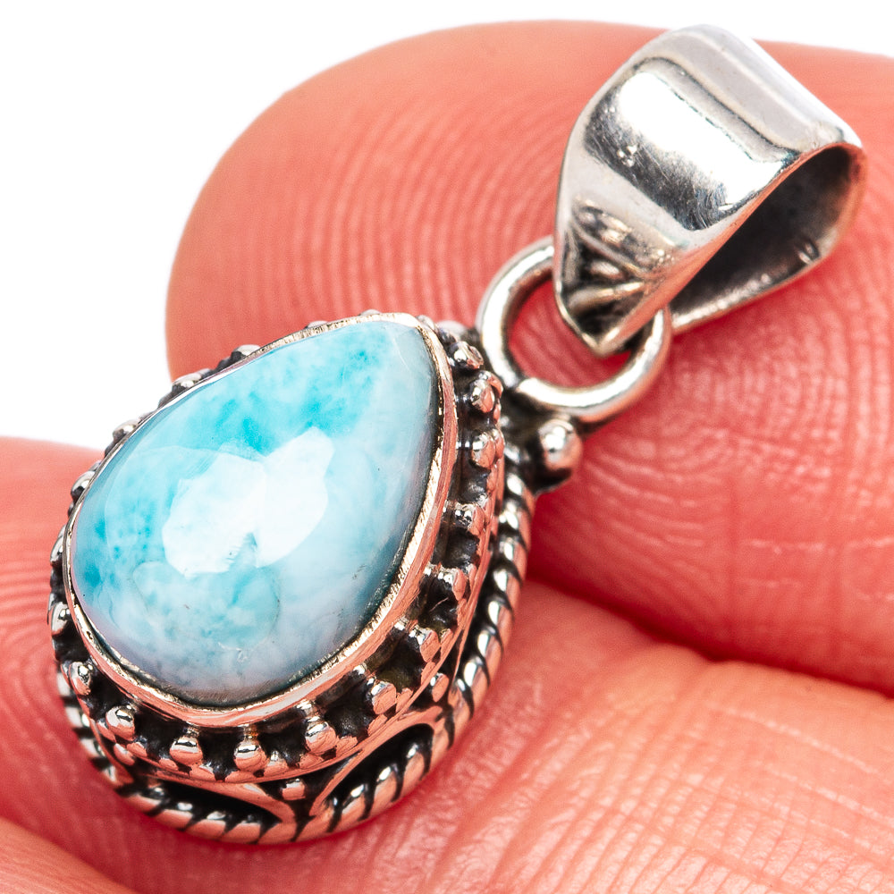 Larimar Pendants 7/8" (925 Sterling Silver) P42311