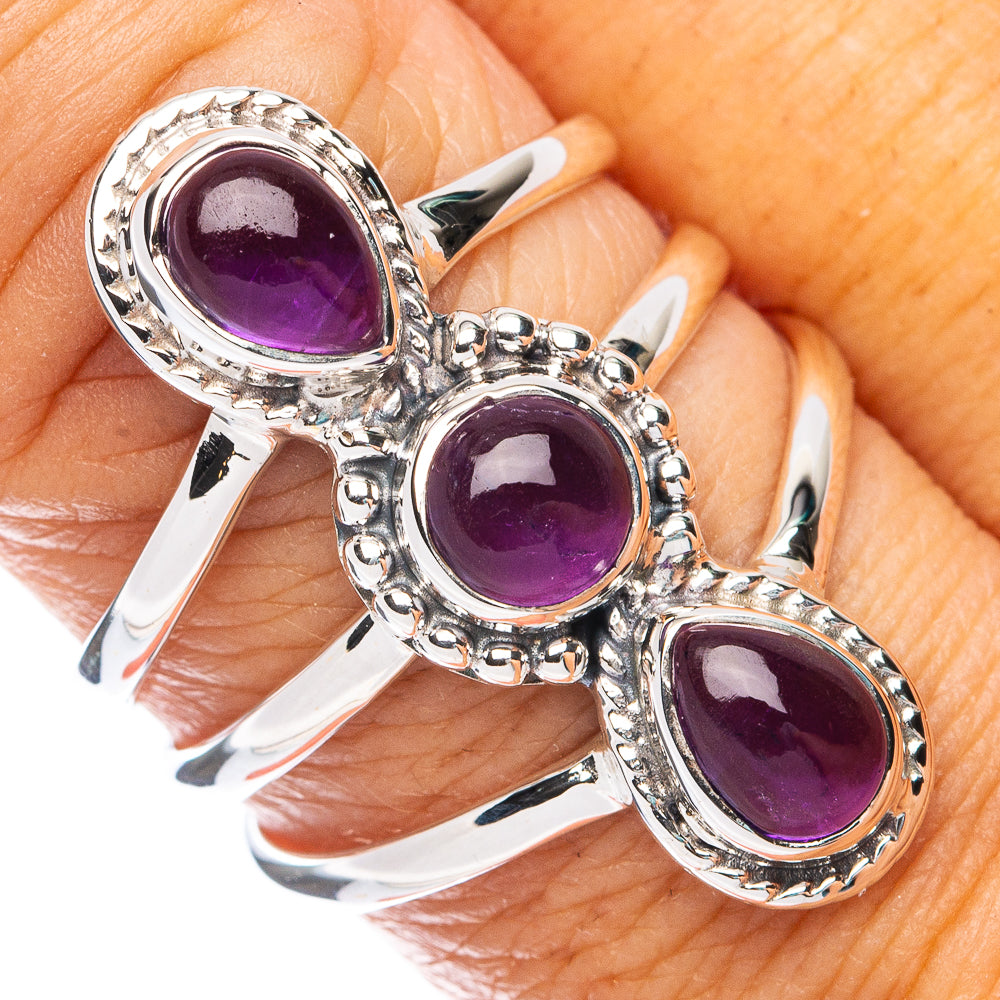 Premium  Amethyst Ring Size 8.5 (925 Sterling Silver) RING7691
