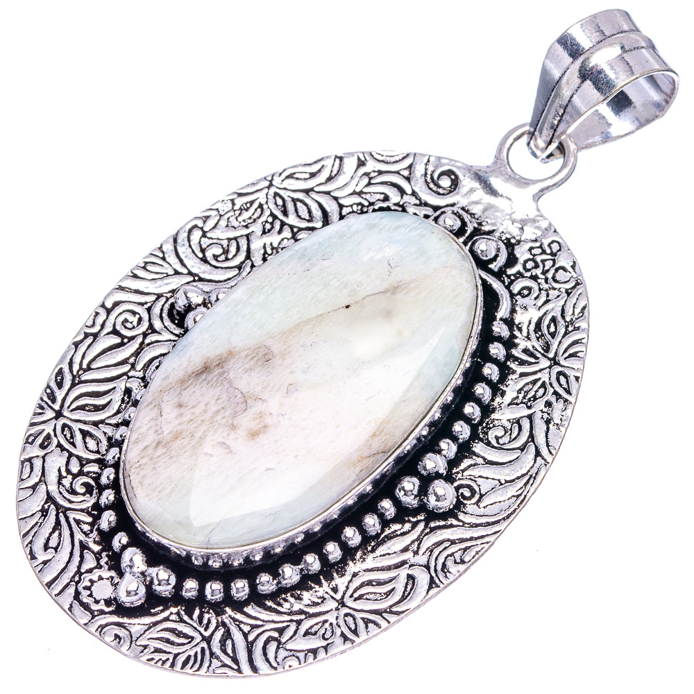 Scolecite Pendant 2 3/8" (German Silver)