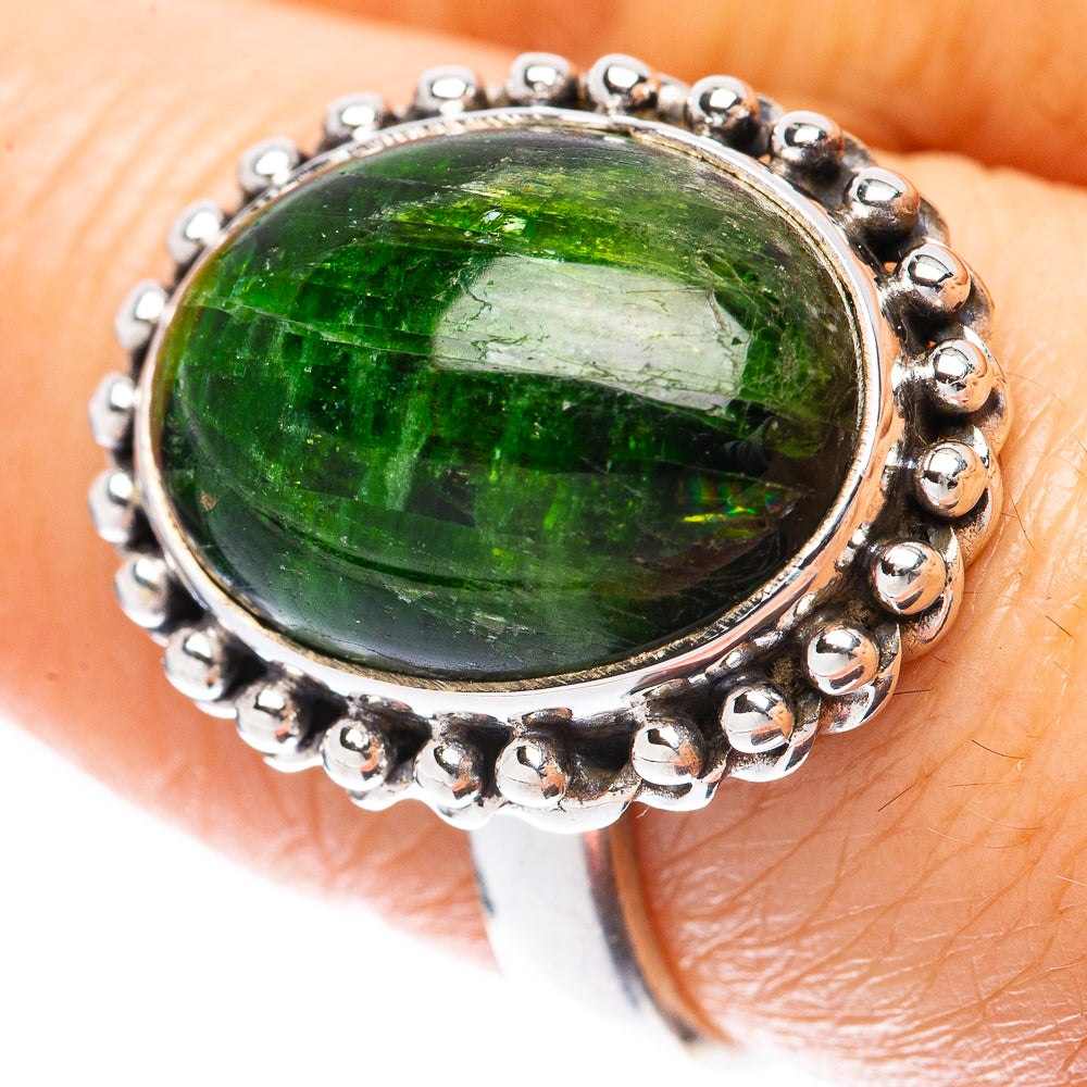 Chrome Diopside Ring Size 7.75 (925 Sterling Silver) R2145