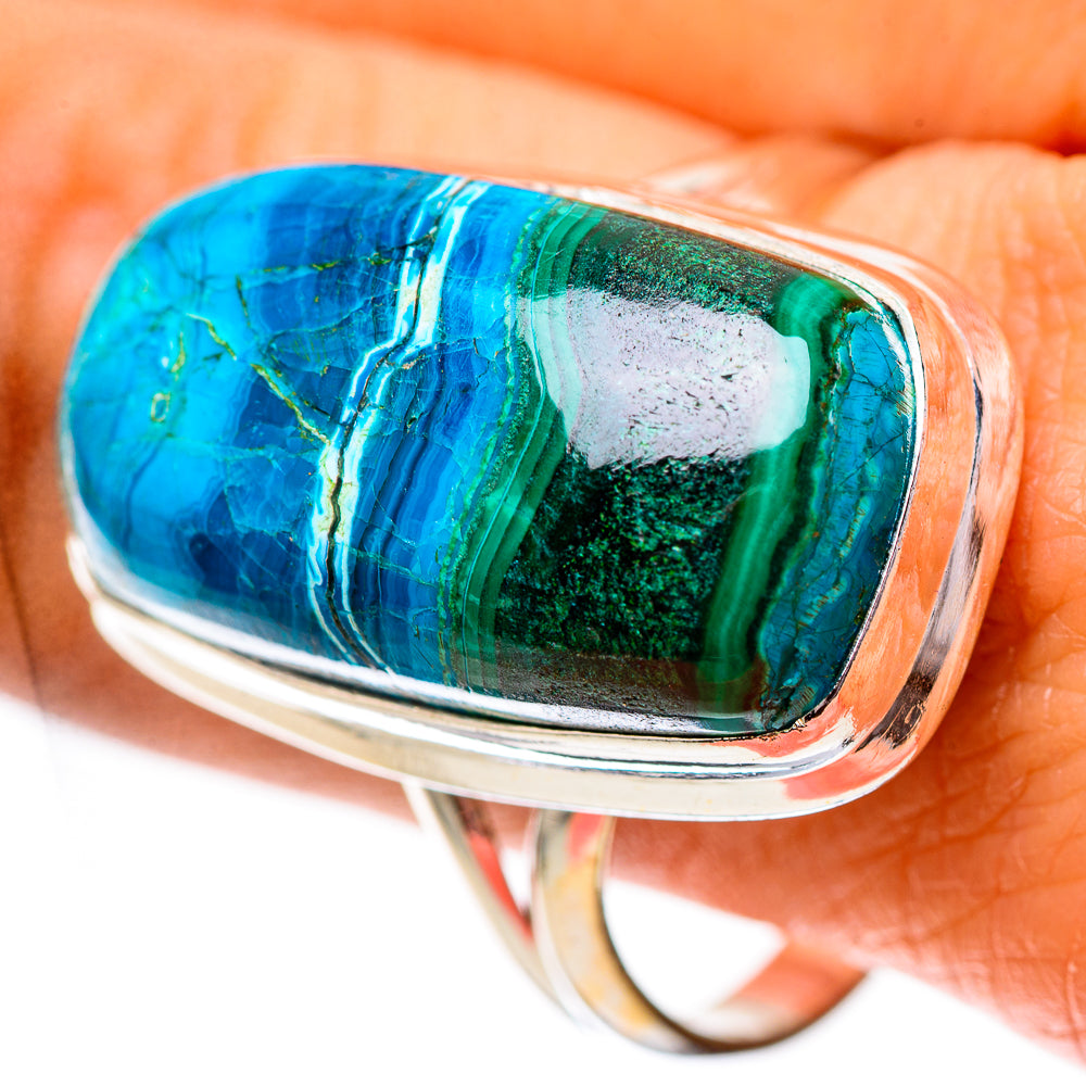 Malachite In Chrysocolla Ring Size 11.75 (925 Sterling Silver) RING138975