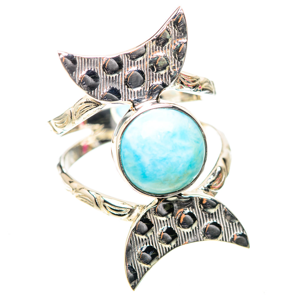 Premium Larimar Ring Size 8 (925 Sterling Silver) RING138254