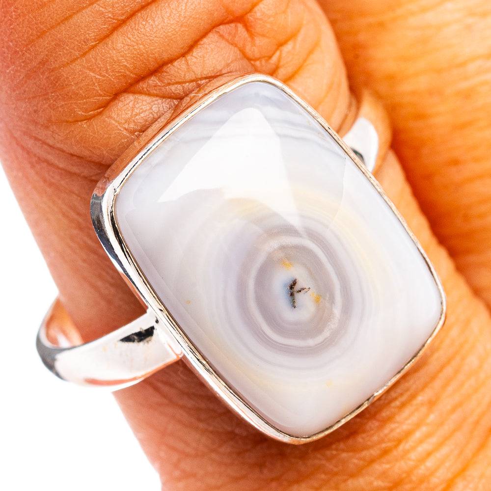 Ocean Jasper Ring Size 11 (.925 Sterling Silver)