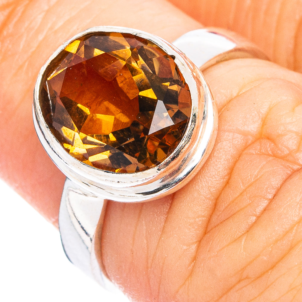 Lab Created Faceted Alexandrite Ring Size 5.75 (.925 Sterling Silver)