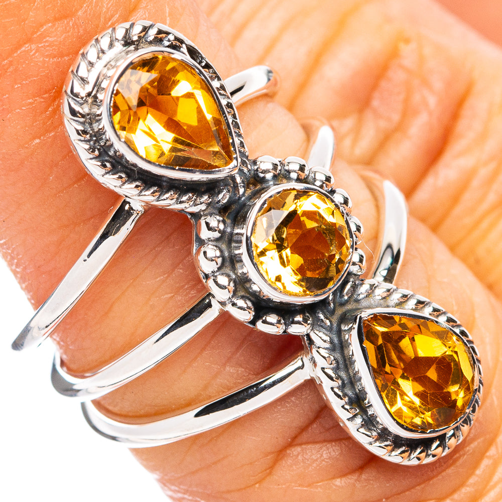 Premium Citrine Ring Size 5.75 (925 Sterling Silver) R8189