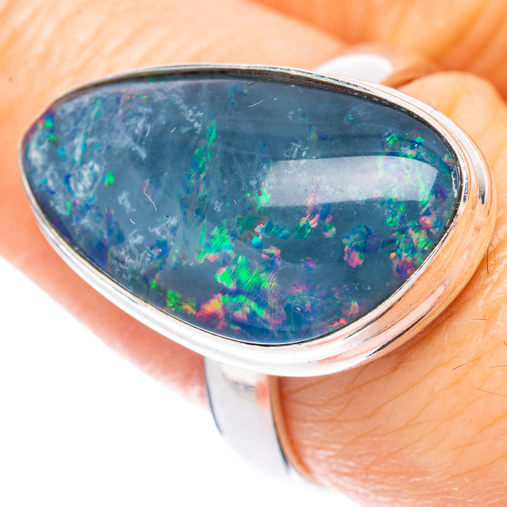 Rare Triplet Opal Ring Size 8.25 (925 Sterling Silver) R2075