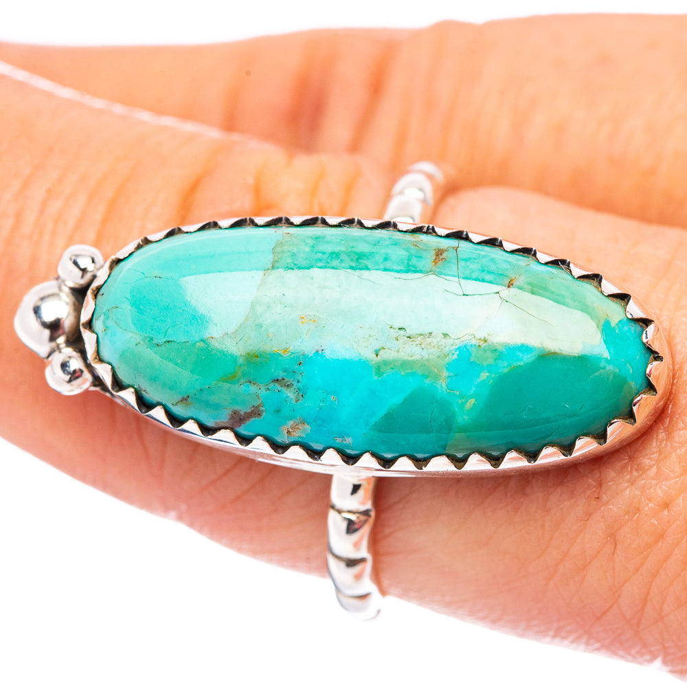 Rare Kingman Turquoise Ring Size 8 (.925 Sterling Silver)