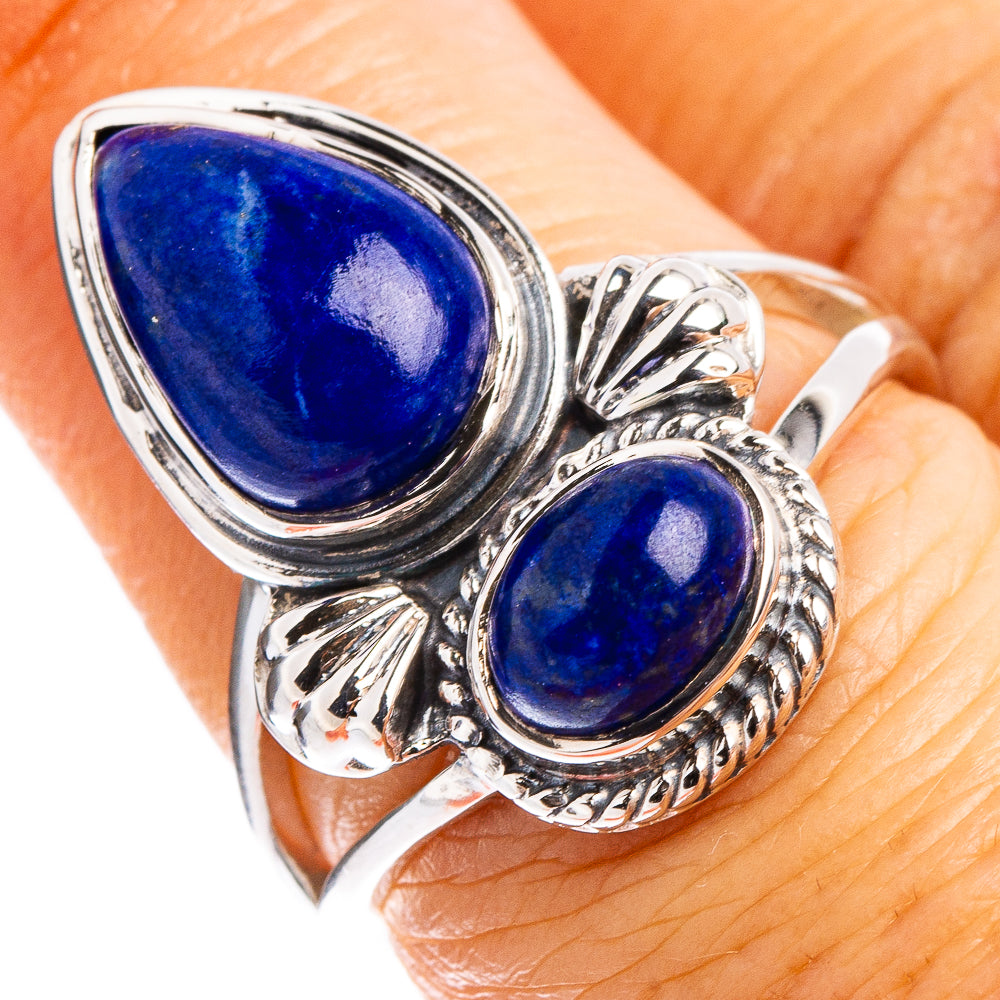 Premium Lapis Lazuli Ring Size 6.75 (.925 Sterling Silver)