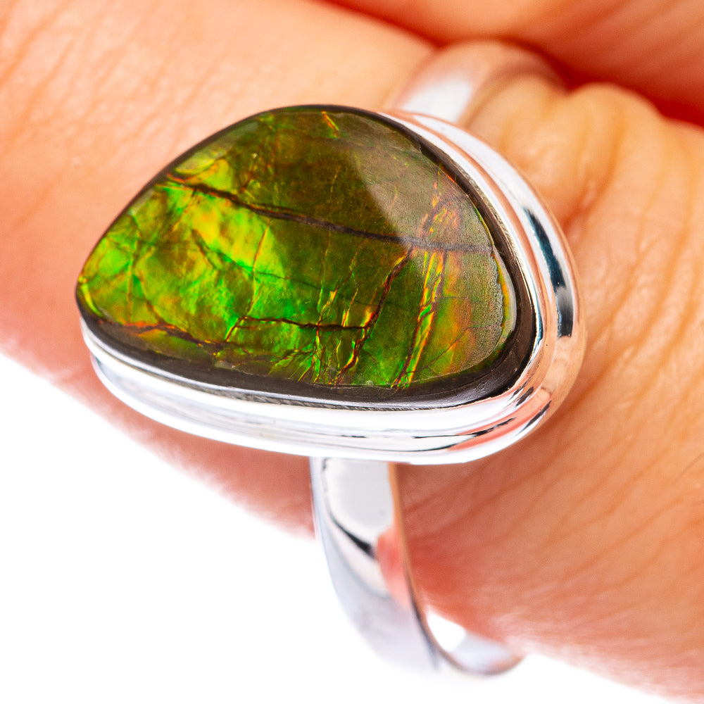 Ammolite Ring Size 11 (925 Sterling Silver) R144981