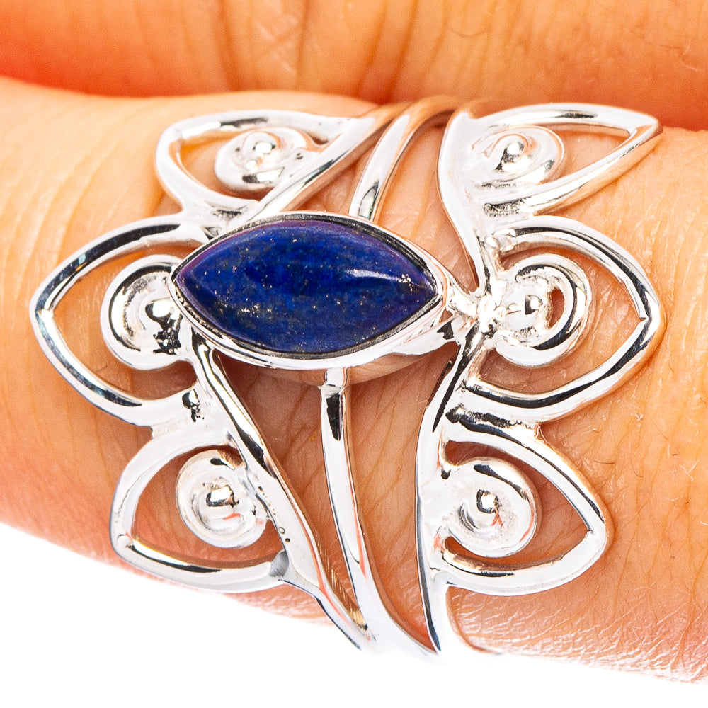 Lapis Lazuli 925 Sterling Silver Premium Ring Size 8.75 (925 Sterling Silver) R6465