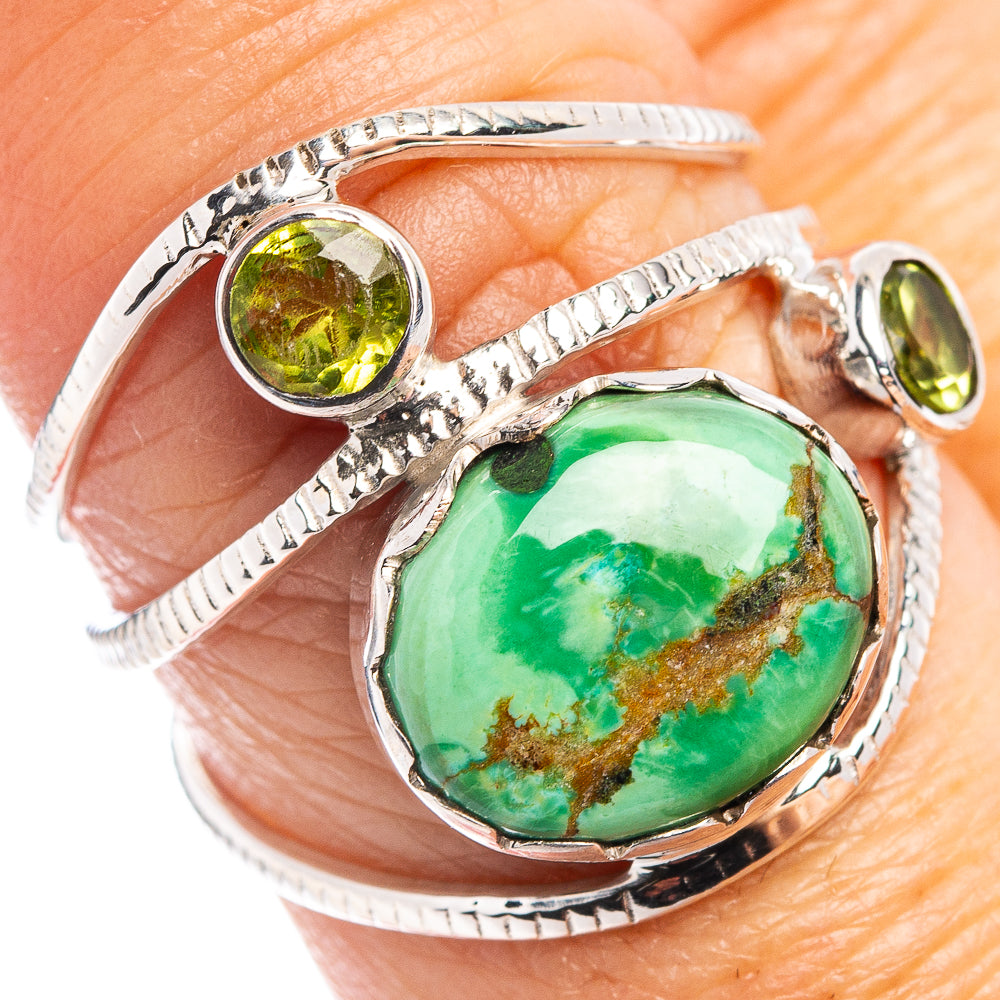Premium Variscite Ring Size 7.75 (.925 Sterling Silver)