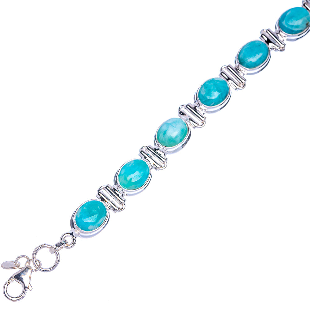 Larimar Bracelets 6 5/8 To 8" (925 Sterling Silver) B90328
