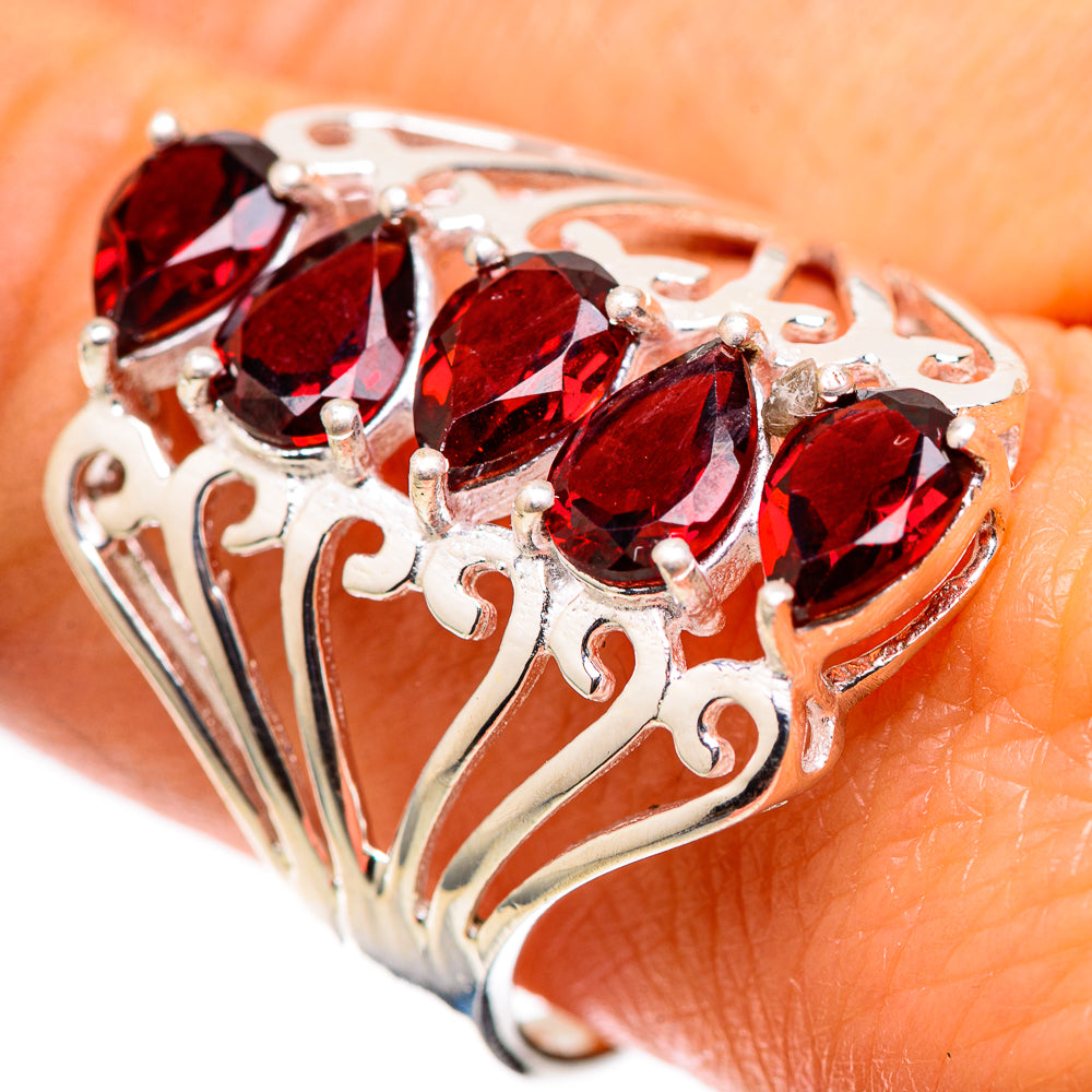 Garnet Ring Size 10 (925 Sterling Silver) RING138386