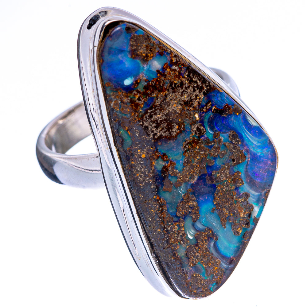 Rare Boulder Opal Ring Size 6 (925 Sterling Silver) R146656