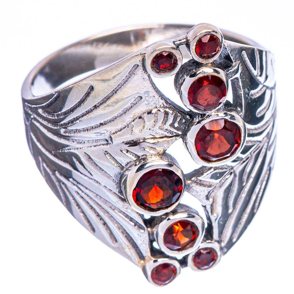 Garnet Ring Size 8 (925 Sterling Silver) R147227