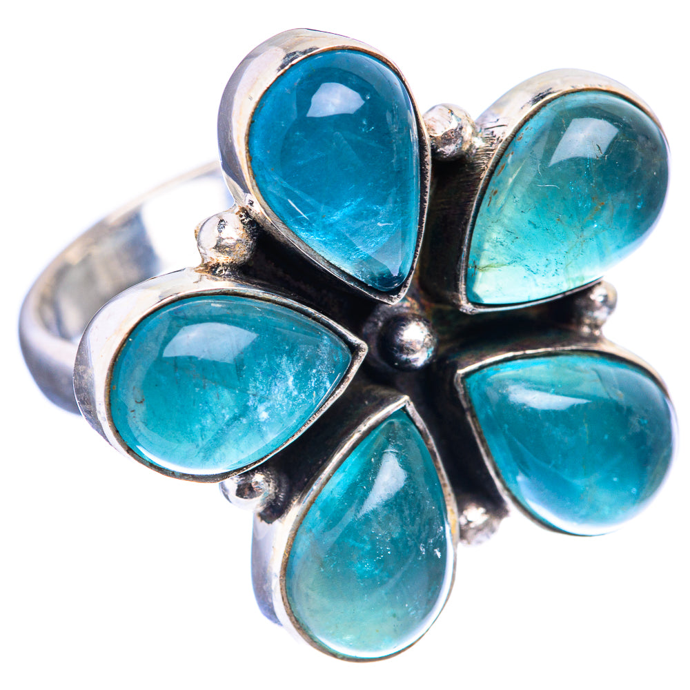 Blue Fluorite Ring Size 7.75 (925 Sterling Silver) R142834