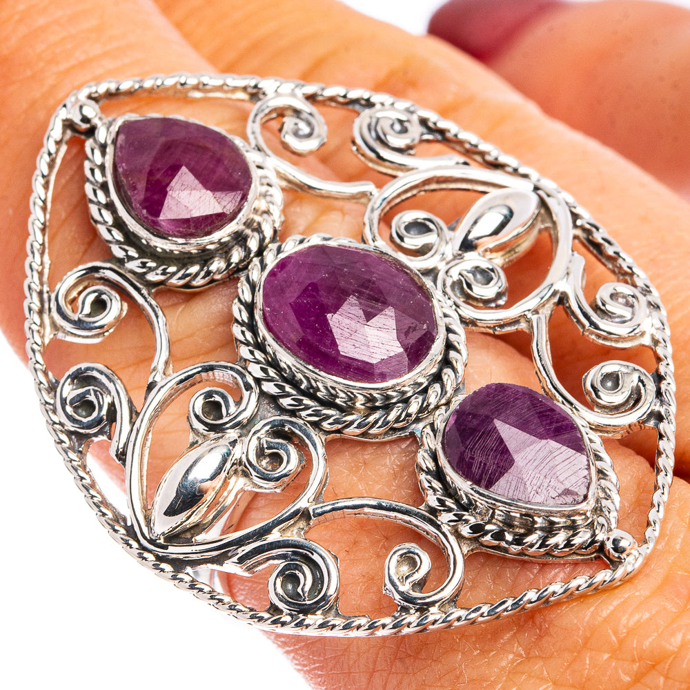 Signature Ruby Ring Size 8 (.925 Sterling Silver)
