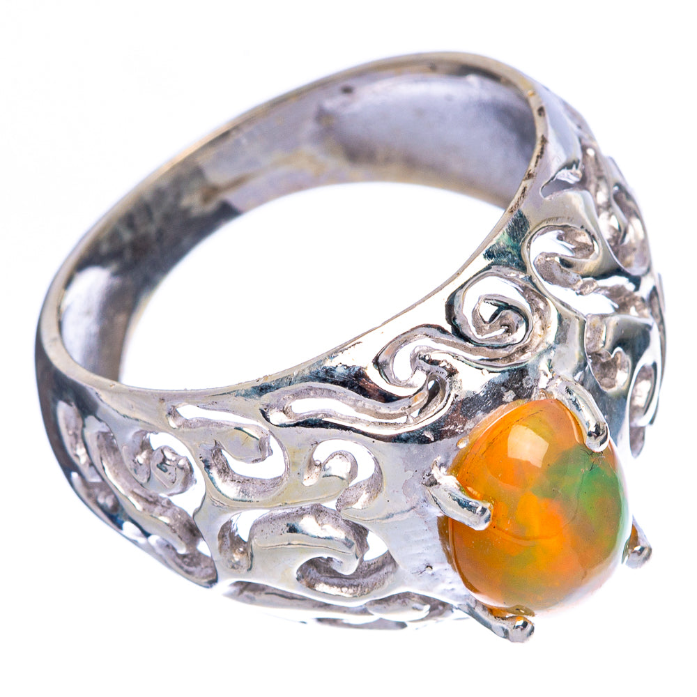 Rare Ethiopian Opal Ring Size 8 (925 Sterling Silver) R146002