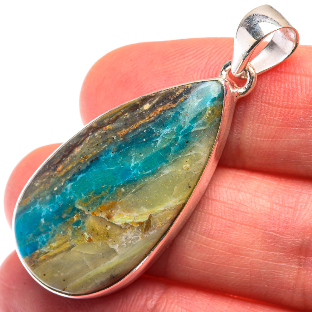 Peruvian Opal Pendant 1 3/4" (925 Sterling Silver) PD38479