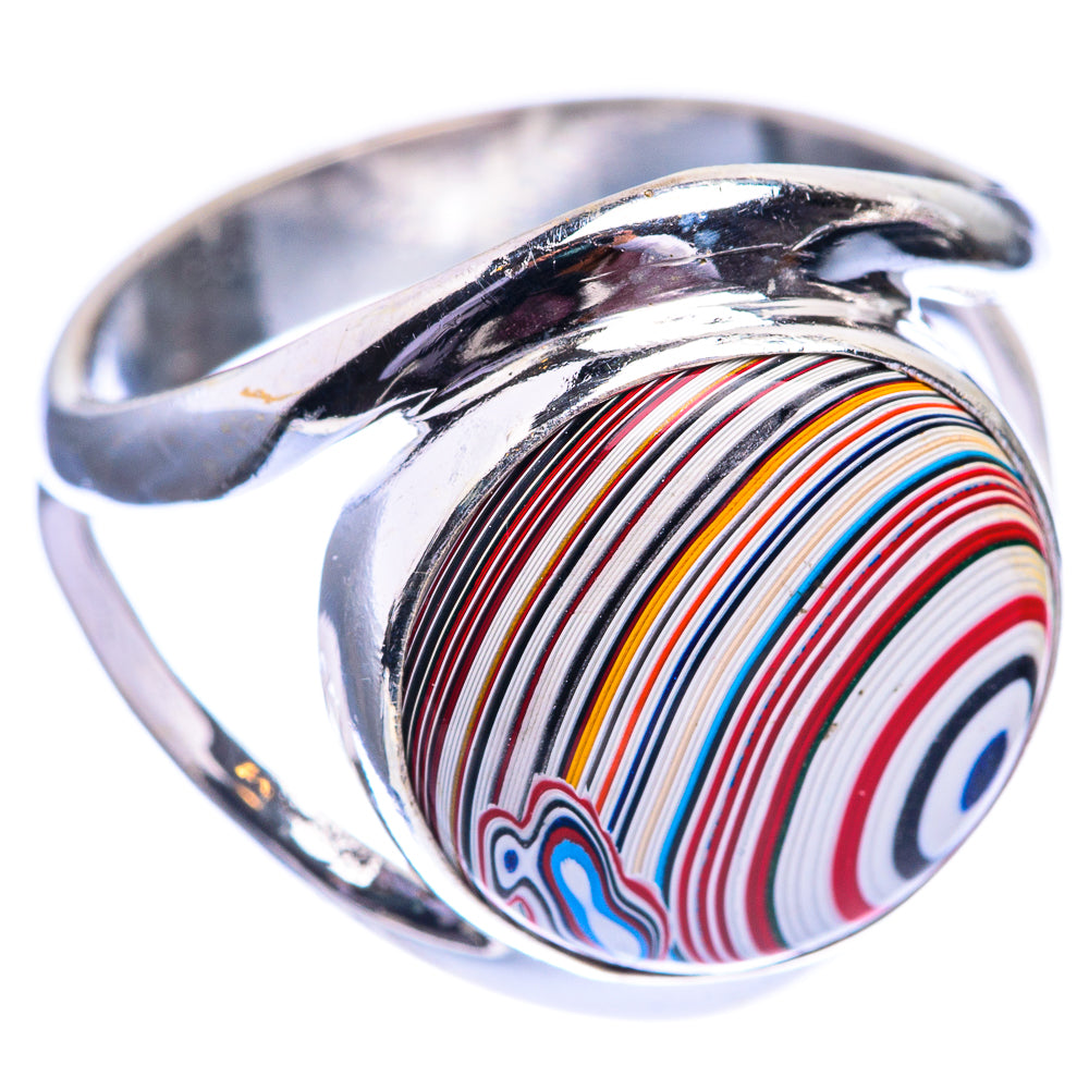Fordite Ring Size 8.25 (925 Sterling Silver) R142018