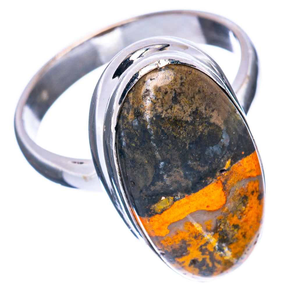 Bumble Bee Jasper Ring Size 6.75 (925 Sterling Silver) R2920