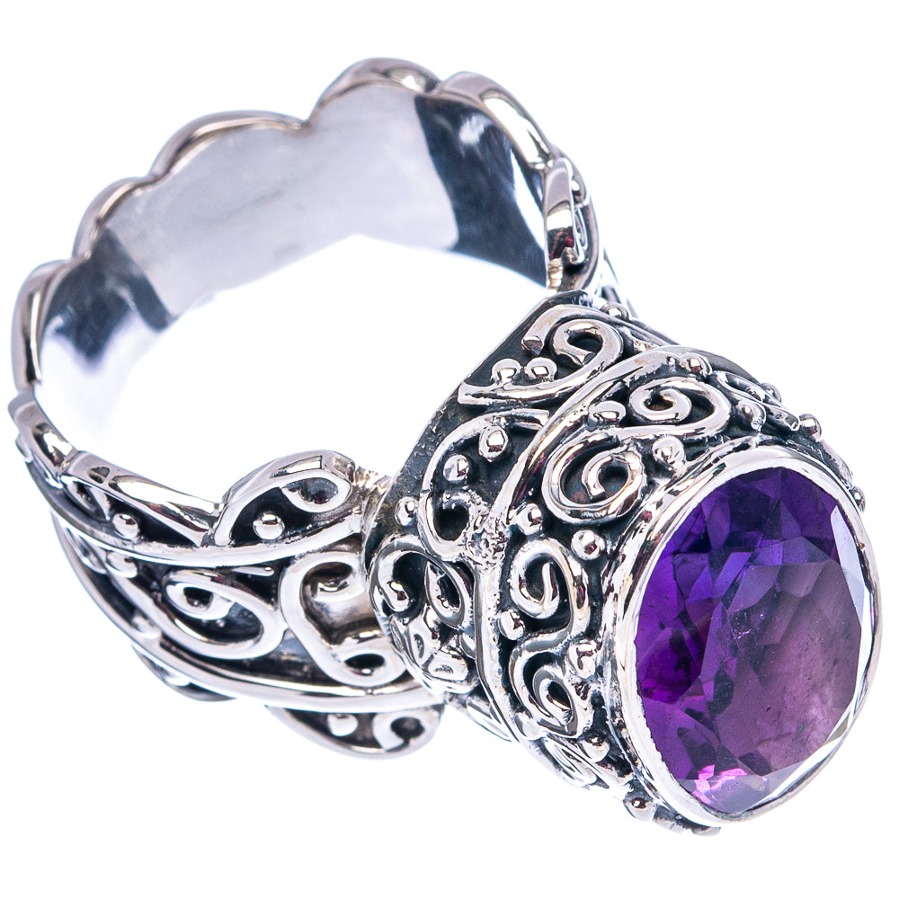 Signature Brazilian Amethyst Ring Size 7.75 (.925 Sterling Silver)