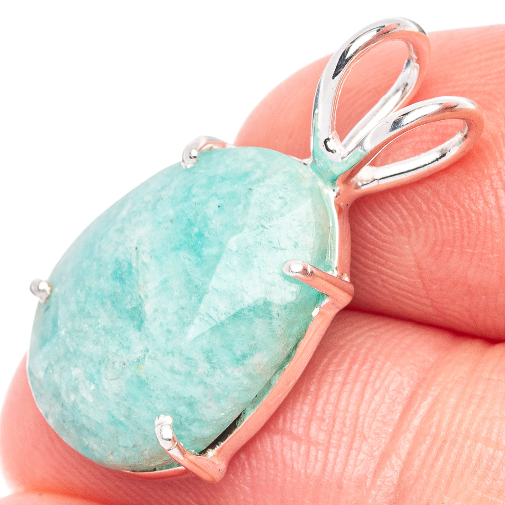 Value Amazonite Pendant 1" (925 Sterling Silver) P44554