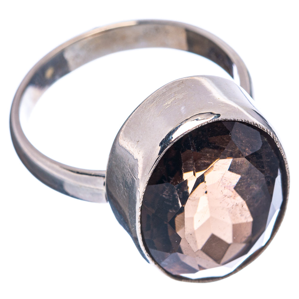 Premium Smoky Quartz Ring Size 8.5 (.925 Sterling Silver)