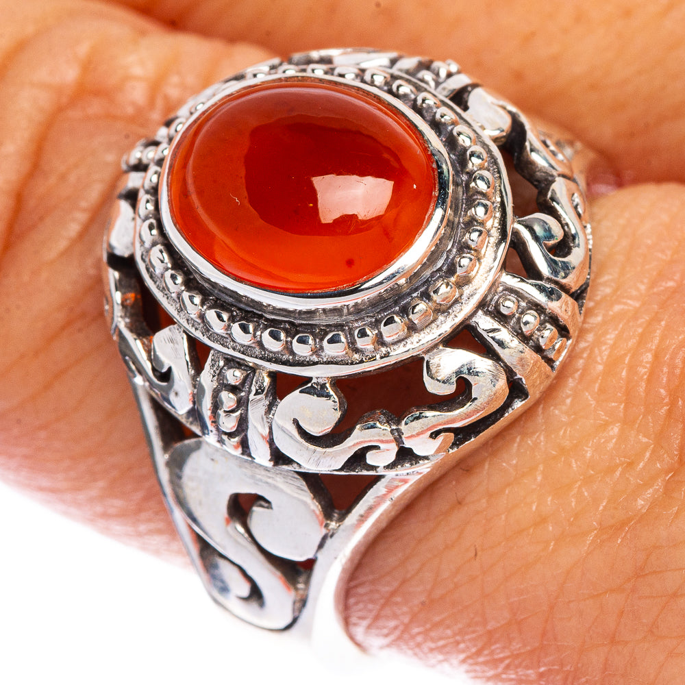 Carnelian Ring Size 9 (925 Sterling Silver) R147223