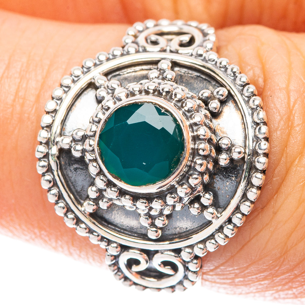 Green Sillimanite Ring Size 7 (925 Sterling Silver) R5570