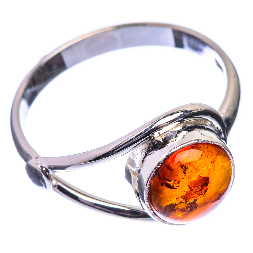 Baltic Amber Ring Size 8 (925 Sterling Silver) RING143317