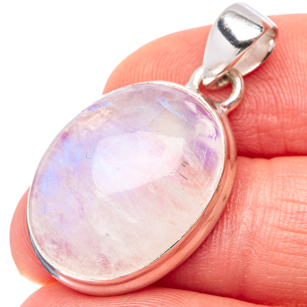 Pink Opal Pendant 1 3/8" (.925 Sterling Silver)