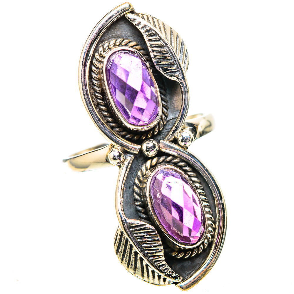 Large Faceted Amethyst Ring Size 8 (925 Sterling Silver) RING138906